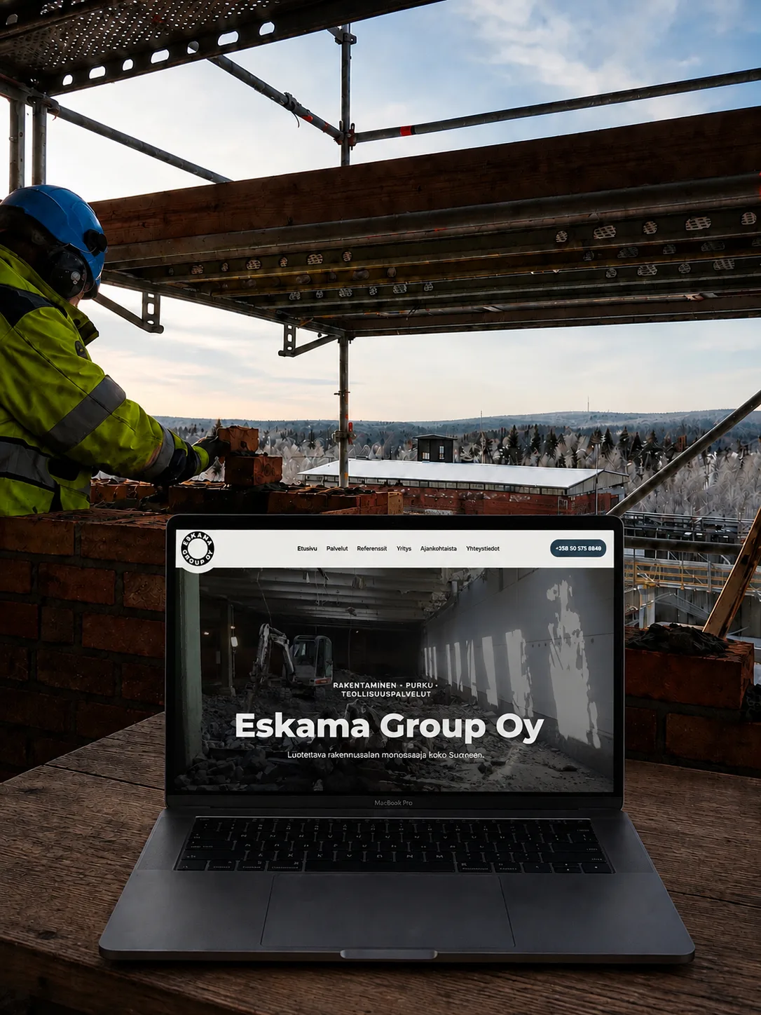 Eskama Group verkkosivuprojekti