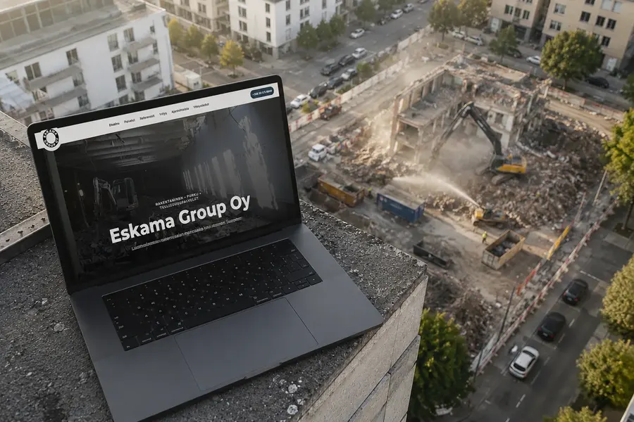 Eskama Group verkkosivuprojekti