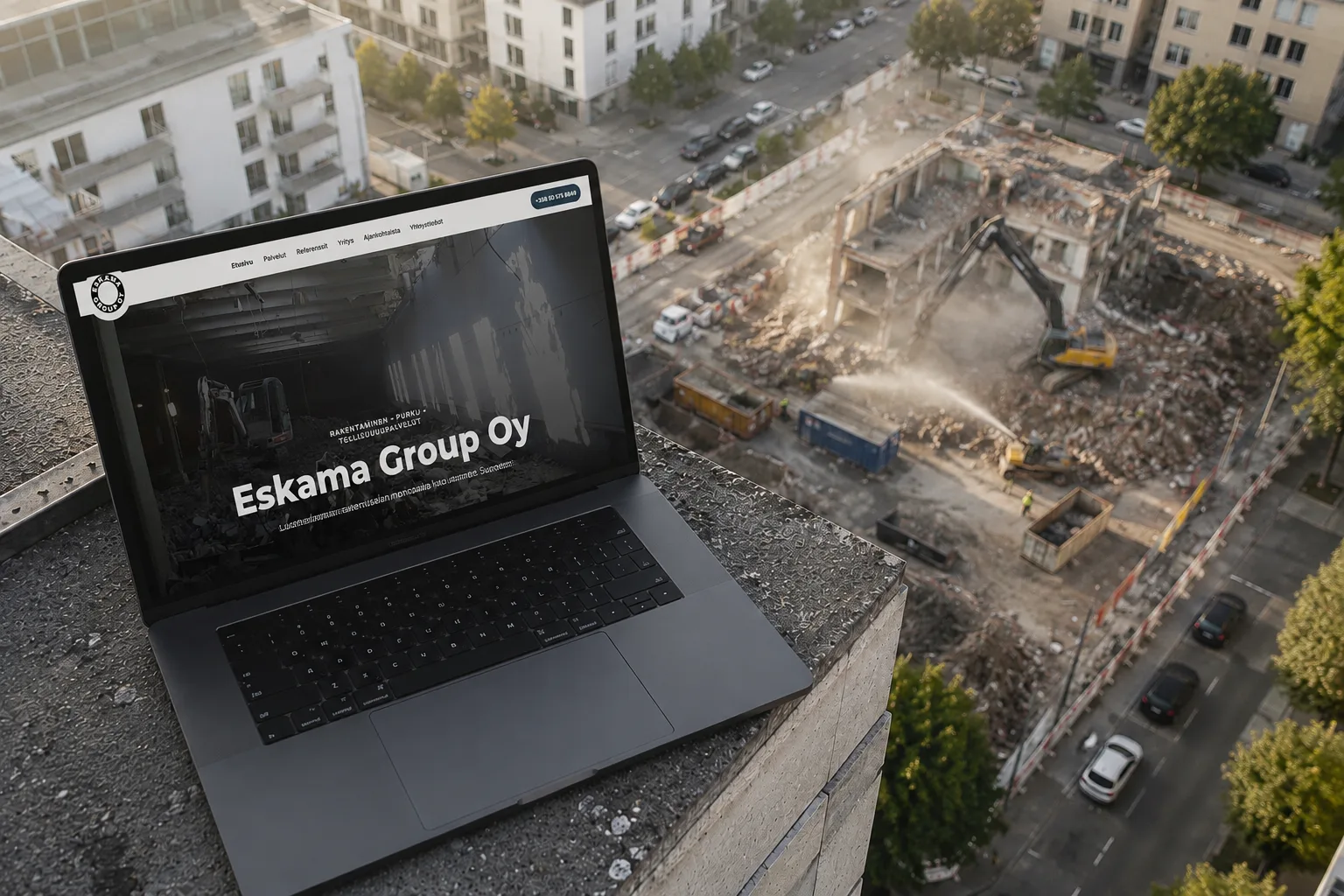 Eskama Group verkkosivuprojekti